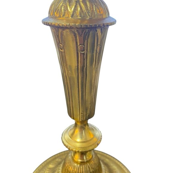 Brass Decorative Candlestick Holder 9 Inch India - Picture 4 of 8
